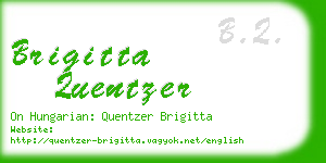 brigitta quentzer business card